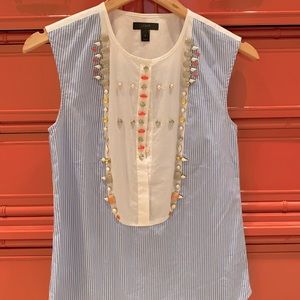 Beaded JCrew top